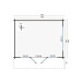  Tuindeco | Tuinhuis Blackpool met Luifel 90 cm 202807-01